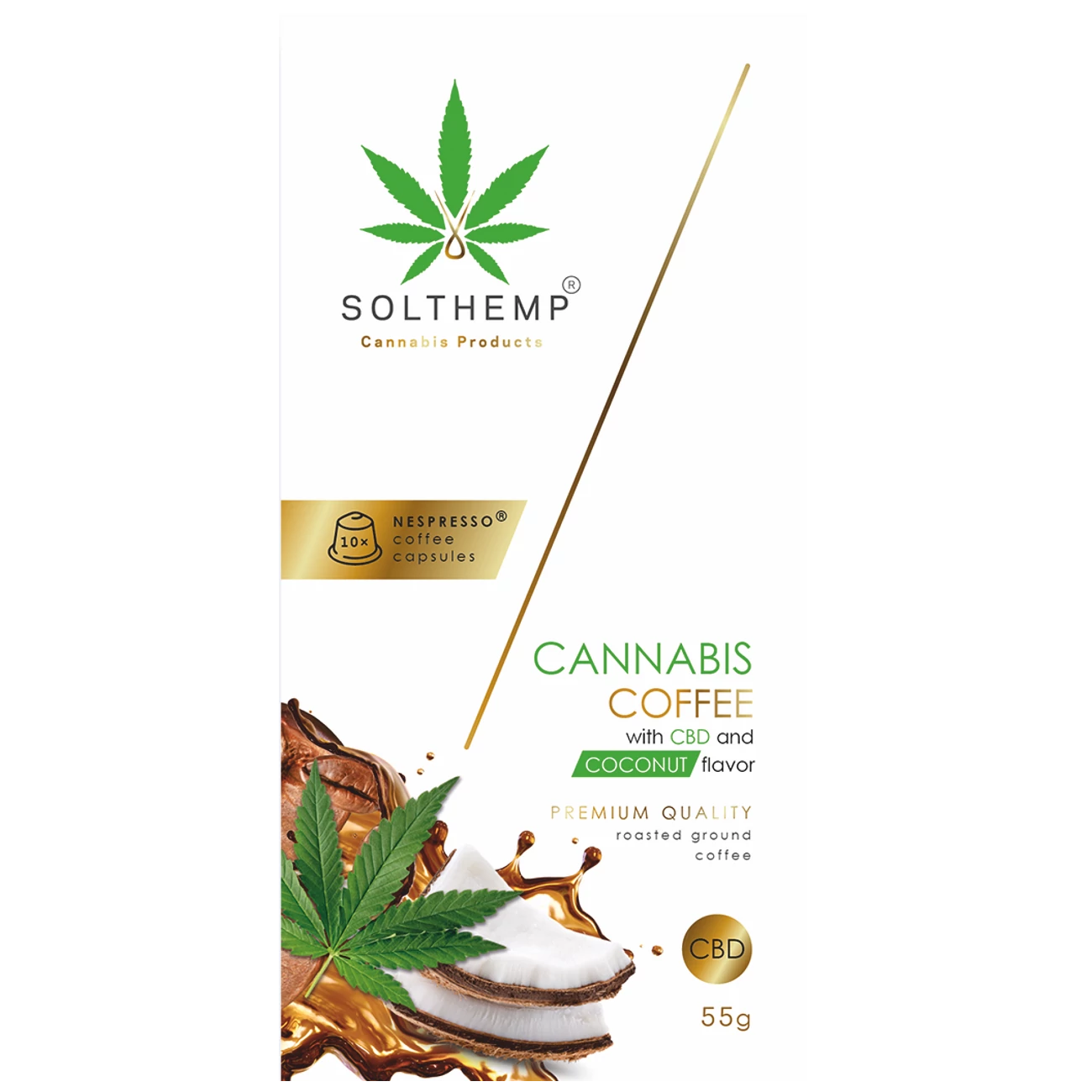 Solthemp kávé kapszula 55g Coconut