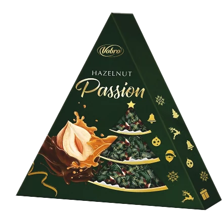 Vobro Karácsonyfa formájú mogyorós desszert 126g