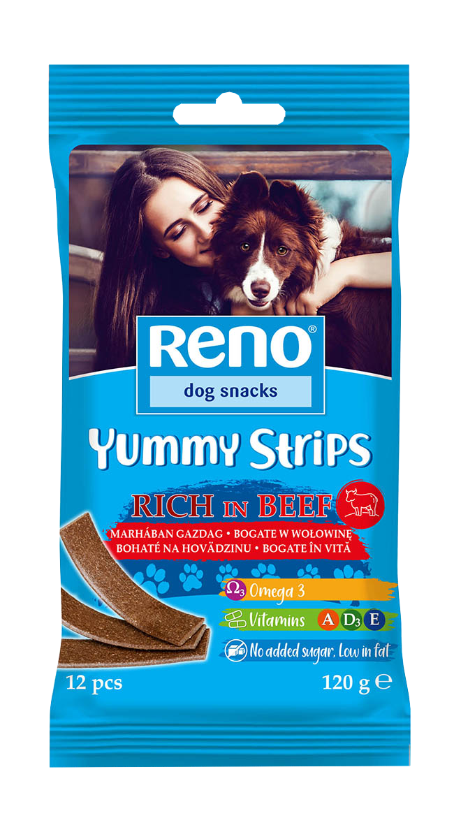 .Reno Snack kutya strips 120g marha