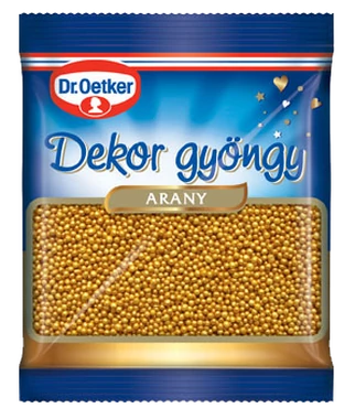 Dr.Oetker Dekor gyöngy 30g arany