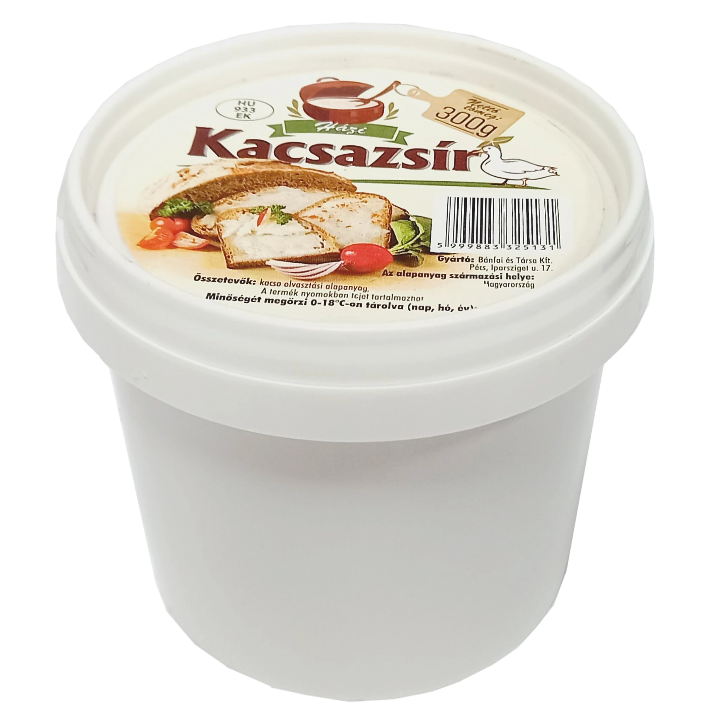 Házi kacsazsír 300g Bánfai