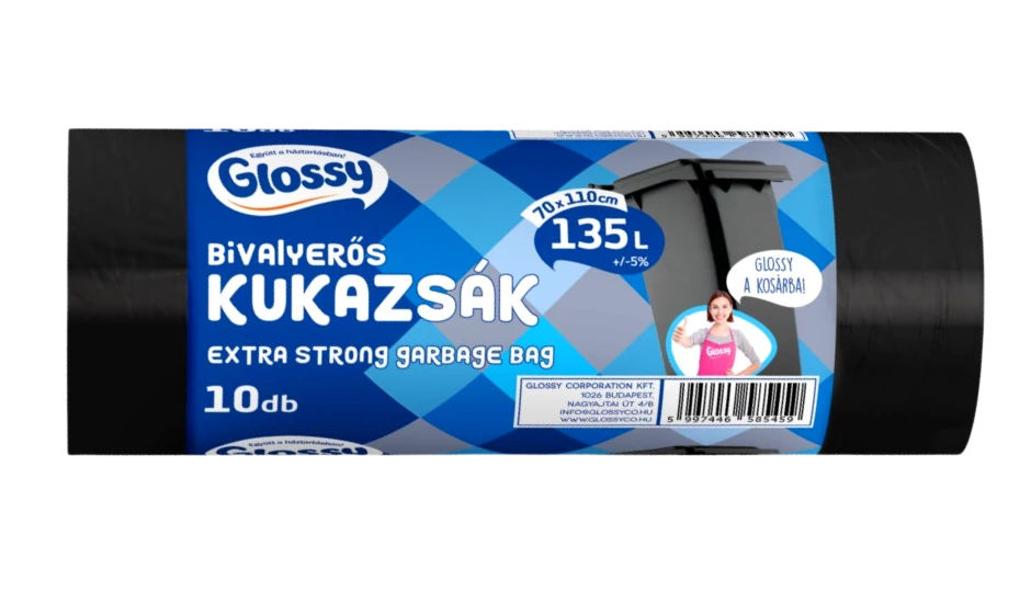 .Glossy kukazsák 135l Bivalyerős