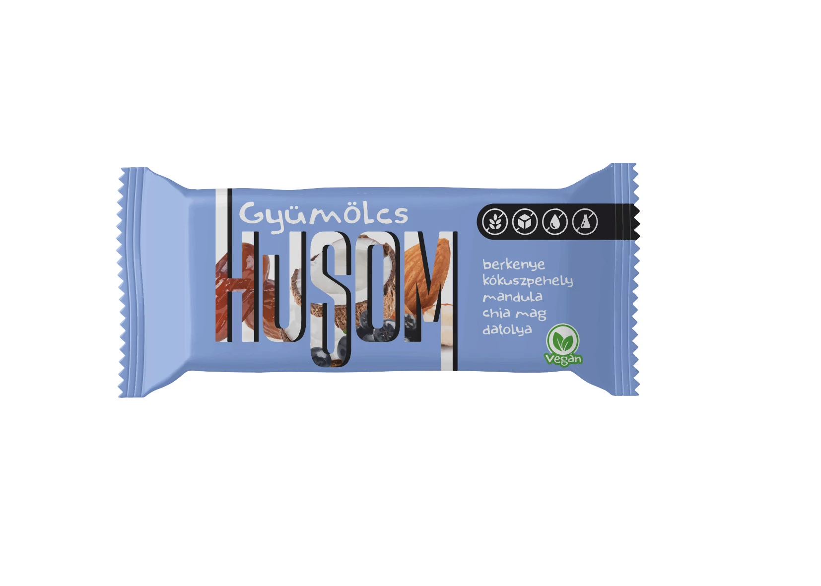 Gyümölcs HUSOM gyümölcsszelet 25g datolya-berkenye-mandula