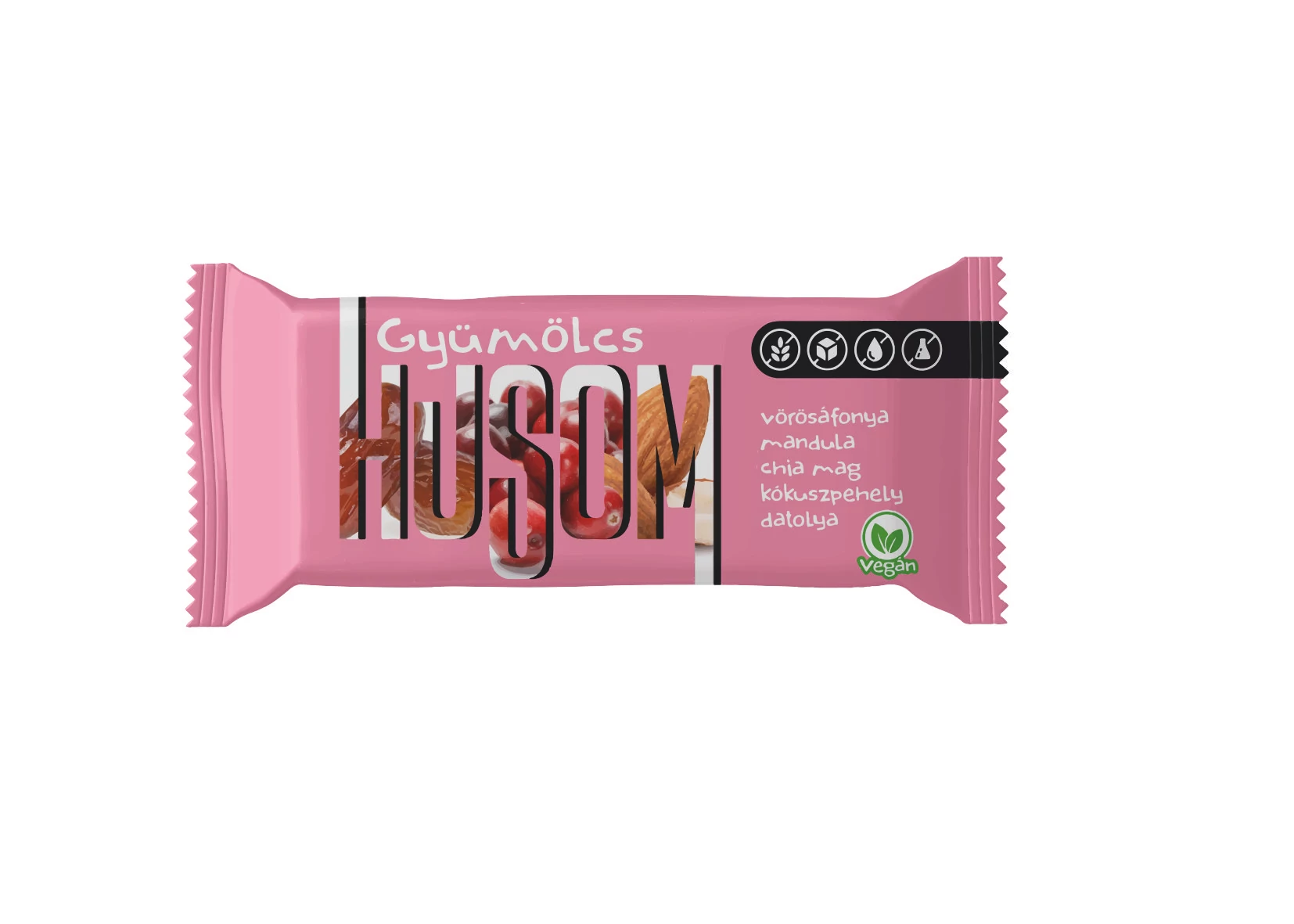 Gyümölcs HUSOM gyümölcsszelet 25g datolya-áfonya-mandula