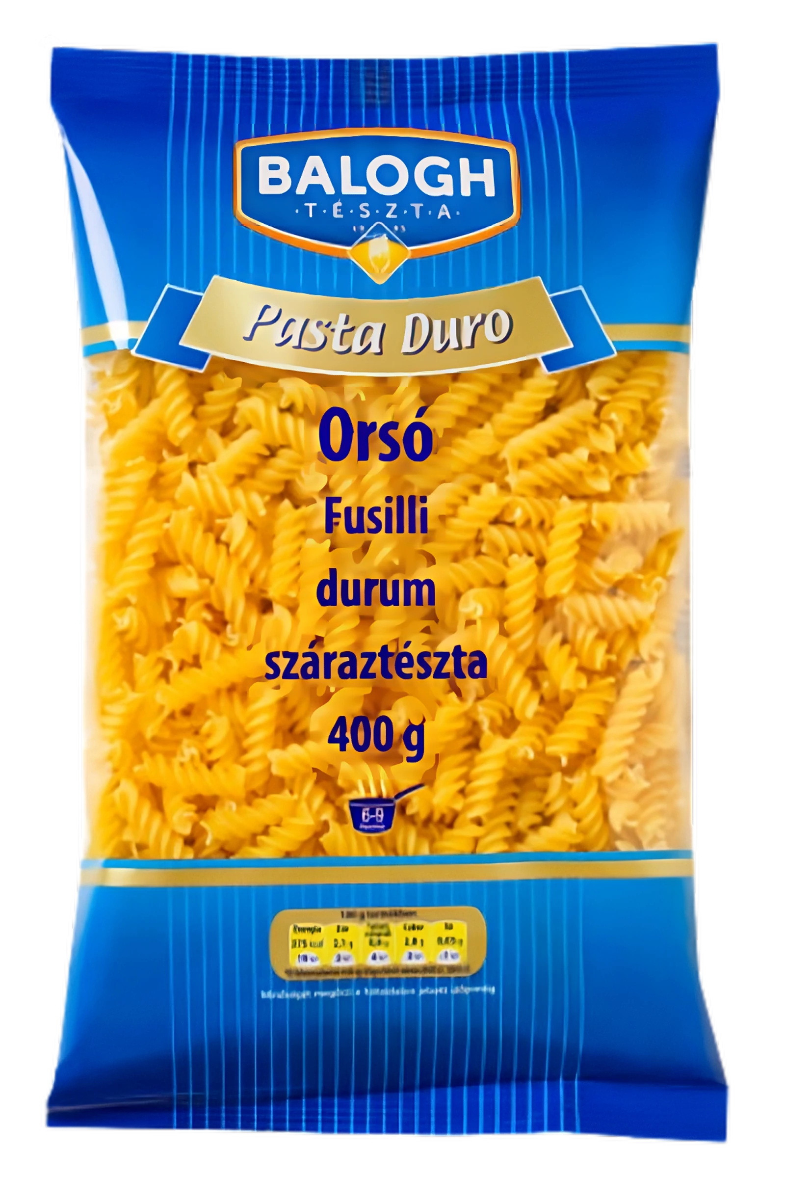 Balogh Pasta durum Orsó tészta 400g