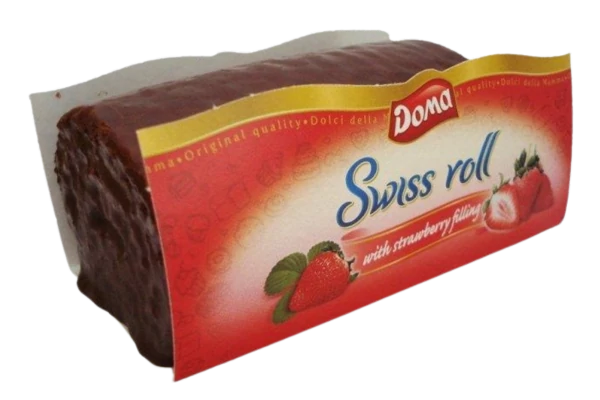 .Doma Swiss Roll 115g Eper iz