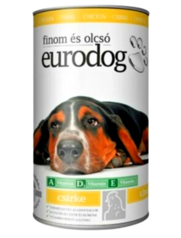 Euro Dog Kutyakonzerv 1240g csirkehúsos
