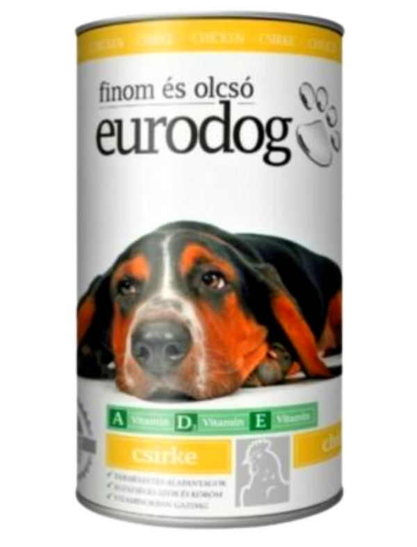 .Euro Dog Kutyakonzerv 1240g csirkés