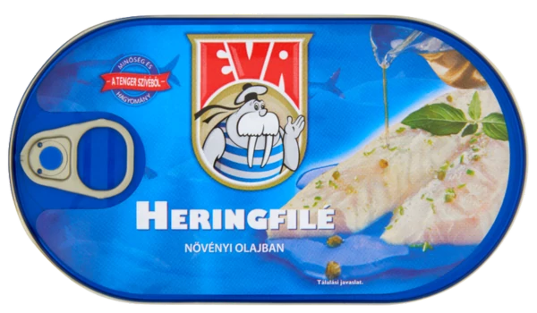 .EVA Heringfilé növ.olajban 170g