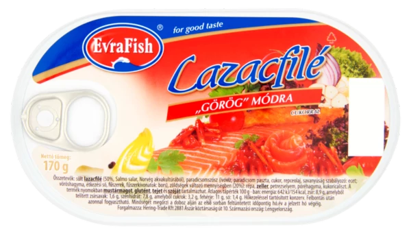 EvraFish lazacfilé görög módra 170g  24/#
