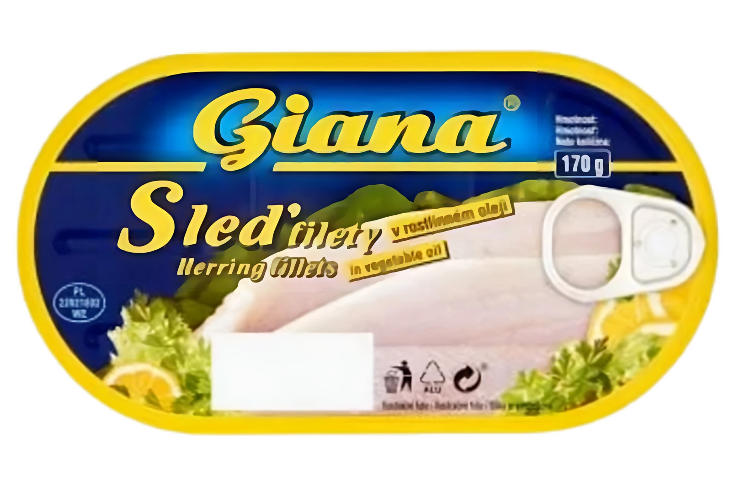 .Giana Heringfilé 170g növényi olaj