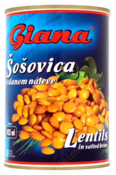 Giana Lencse sós lében 400g/240g