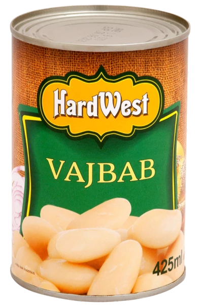 Hard-West Fehér vajbab 400g/240g konzerv