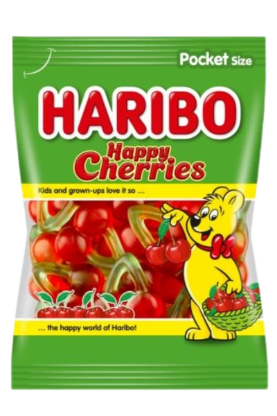 .Haribo 100g Happy Cherries