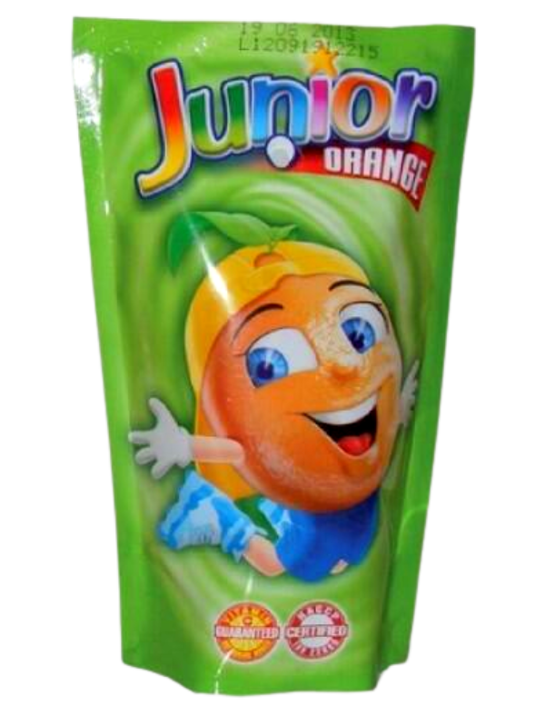.JUNIOR ital 0,2l Narancs - zöld