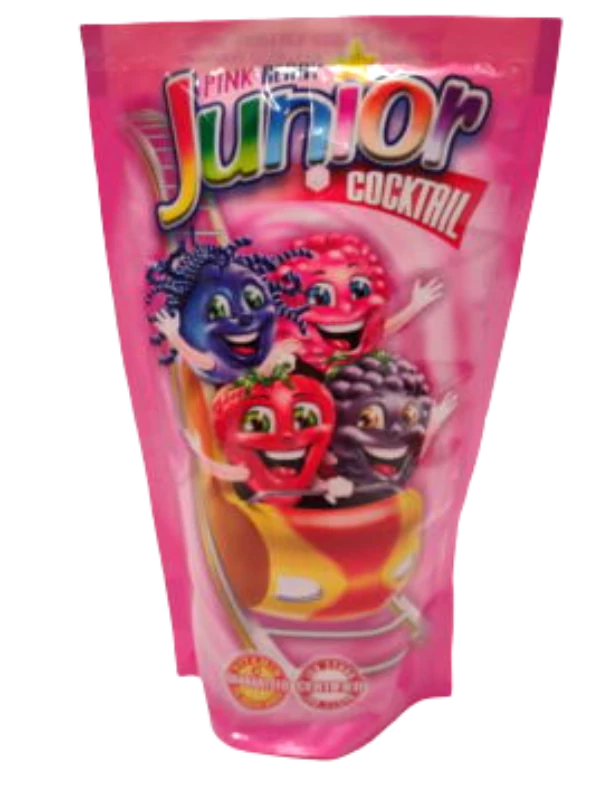 JUNIOR ital 0,2l Szeder ízü pink berry (rózsaszín)