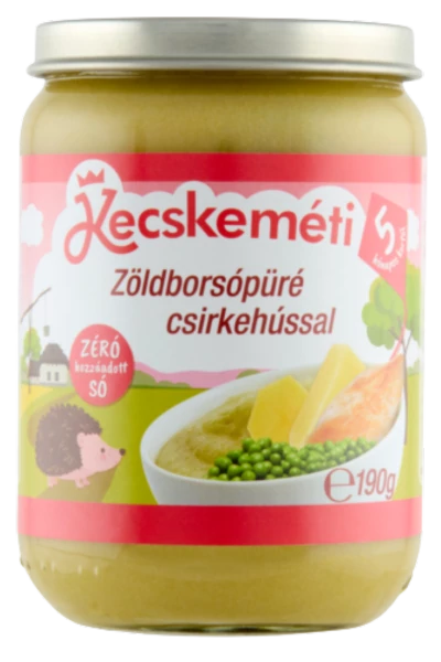 KK.bébiétel csirkehús zöldborsópürével 190g