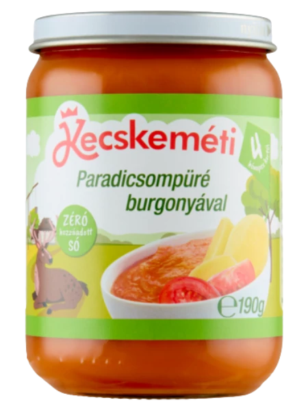 Kecskeméti bébiétel Paradicsompüré burgonyával 190g