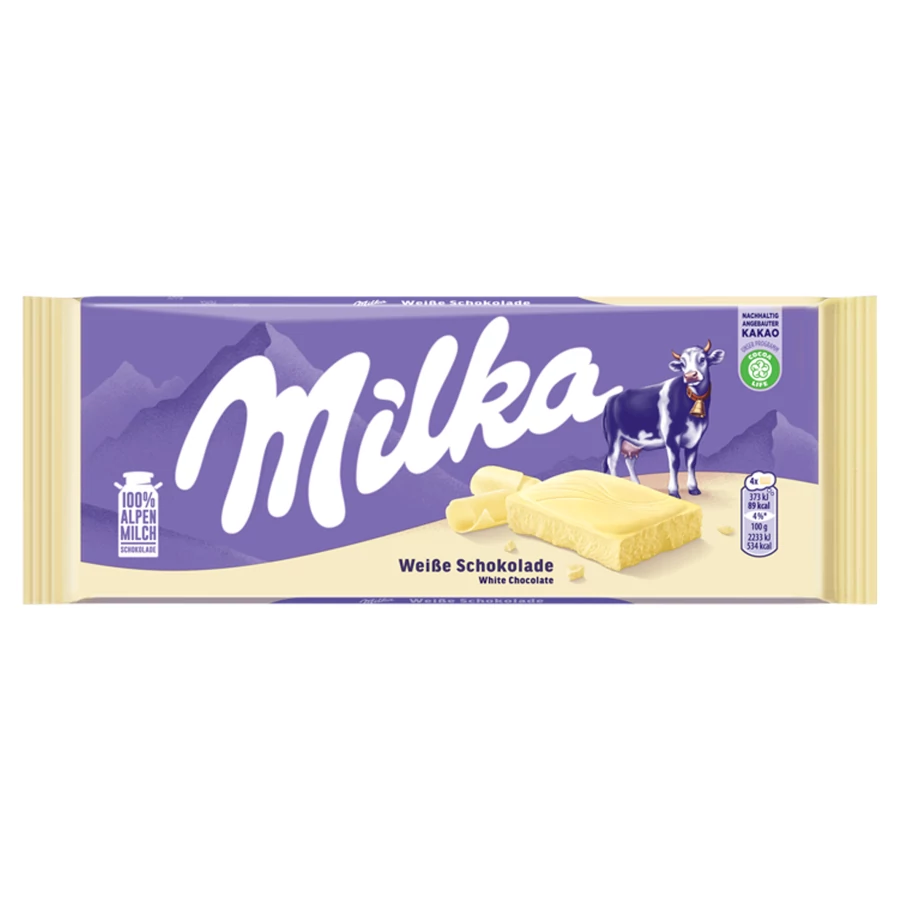 Milka 100g White (fehér csokoládé)