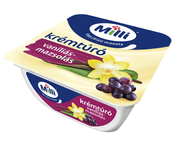 .Milli 90g kremtúro vanilia-mazsola