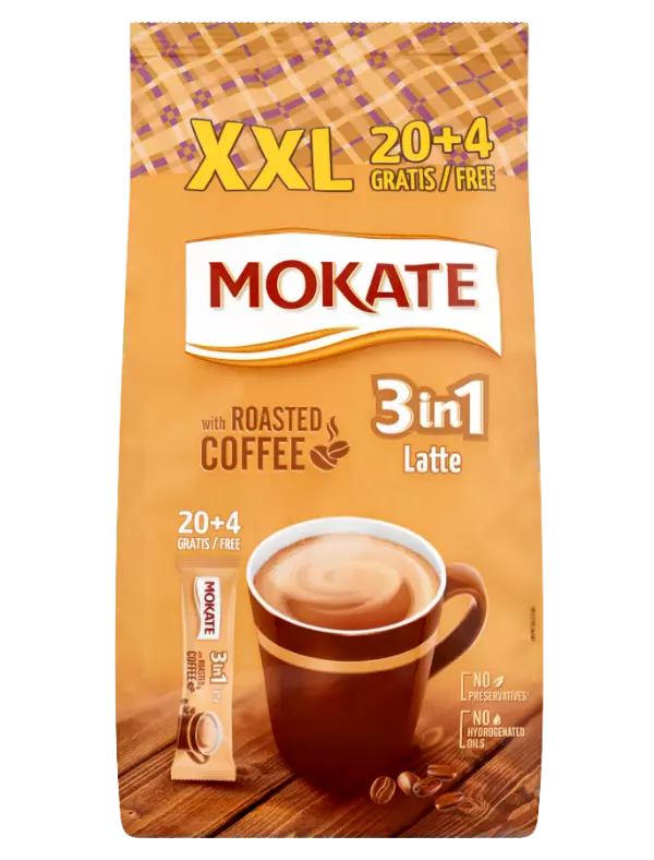 .Mokate XXL 3in1 Latte 20+4x15g