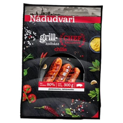 Nádudvari Grill kolbász 300g chilis