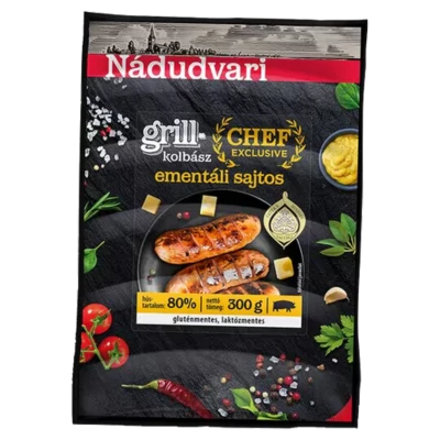 Nádudvari Grill kolbász 300g sajtos