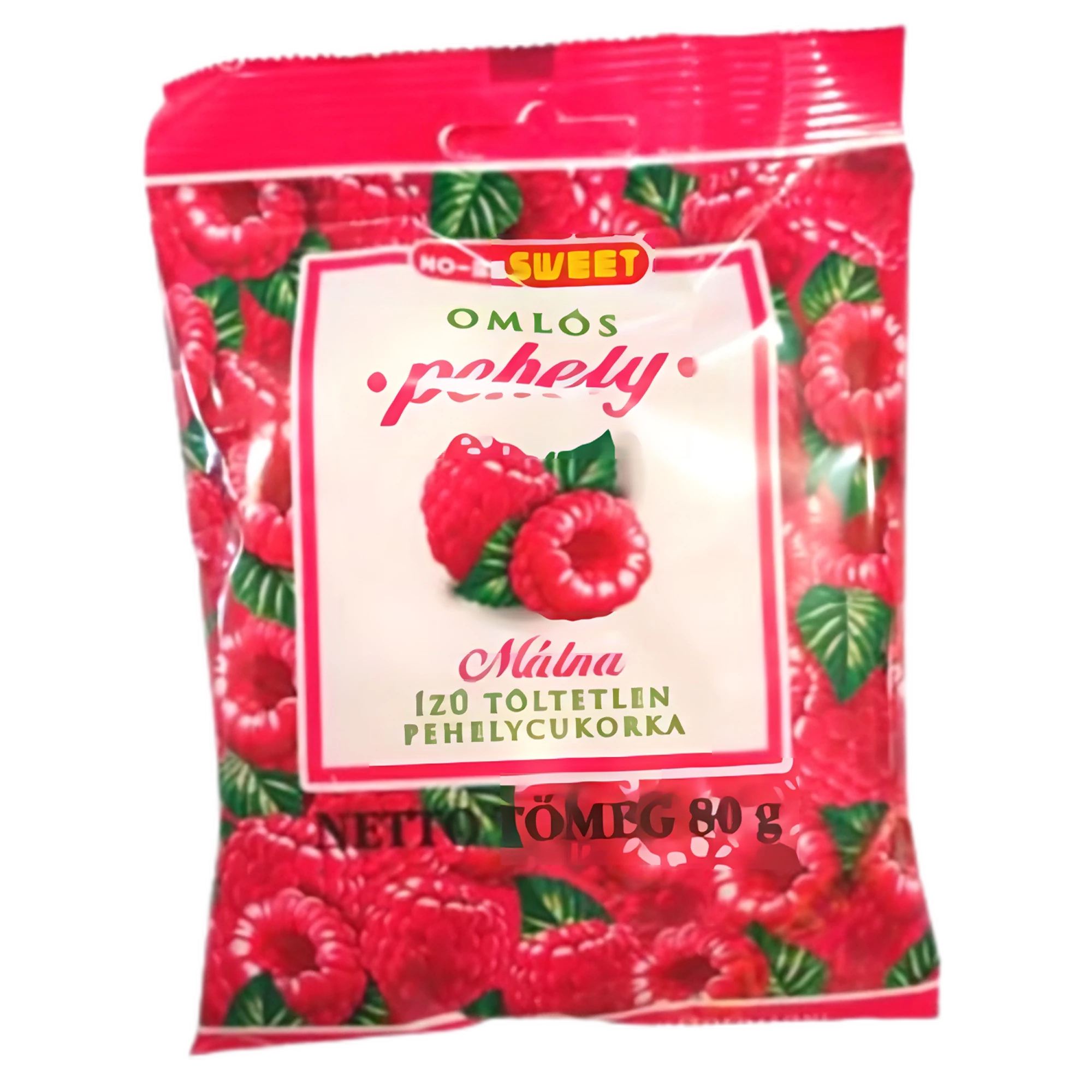 .No-Be Pehelycukor 80g Málna íz