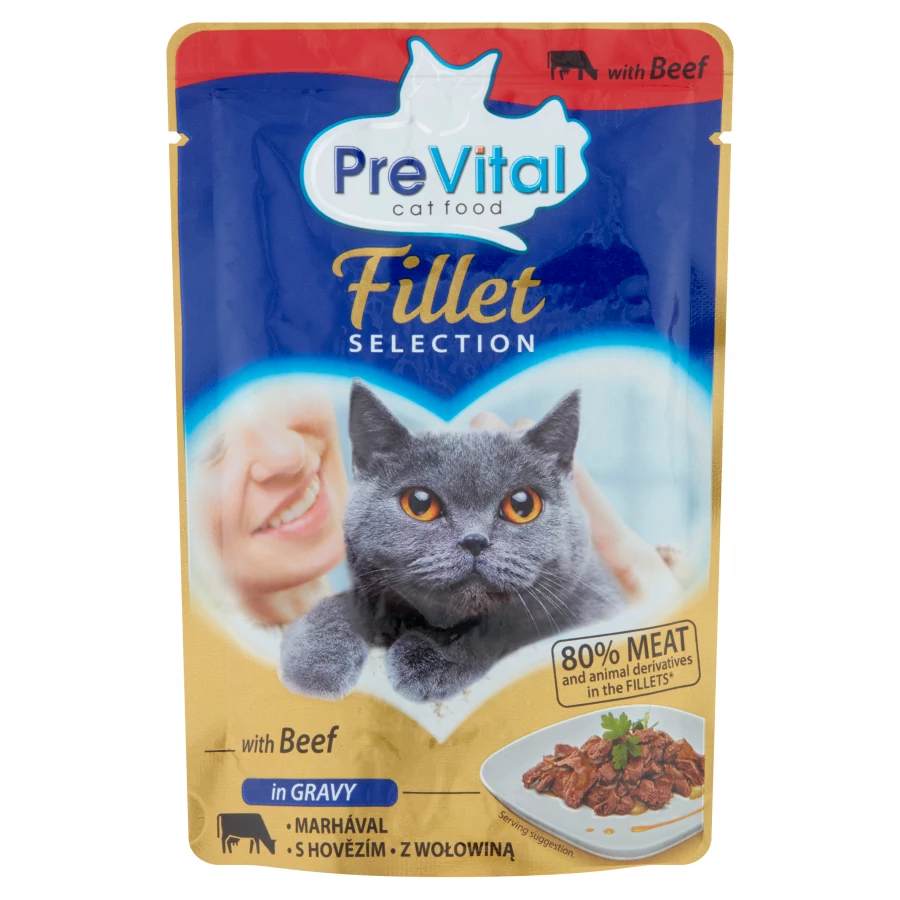 PreVital macskaeledel 85g marha alutasak