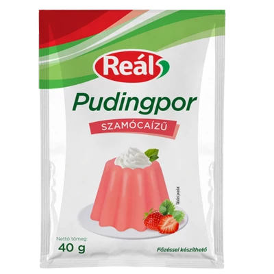 Reál pudingpor 40g eper ízű