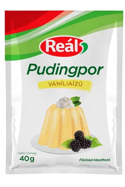 Reál pudingpor 40g vanília ízű  20db/#