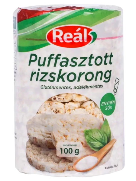 Reál puff.Rizs 100g Enyhén sós