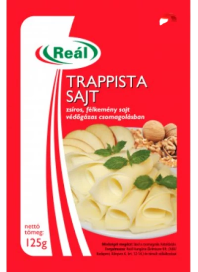 Reál szeletelt trappista sajt 125g