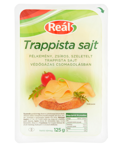 Reál Trappista sajt 125g szeletelt