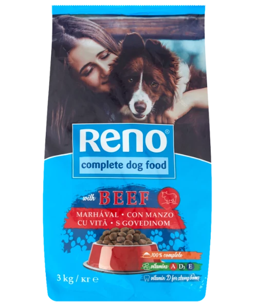 Reno Kutyaeledel 3kg Marhás száraz 240/rkl