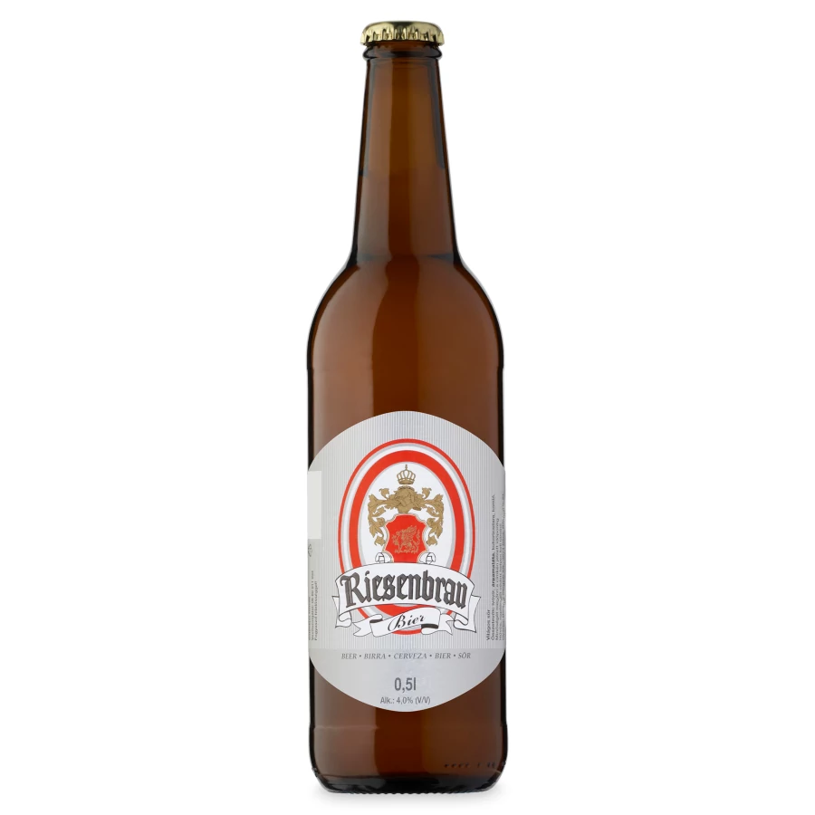 Riesenbrau sör 0,5l 4% +üveg:25Ft