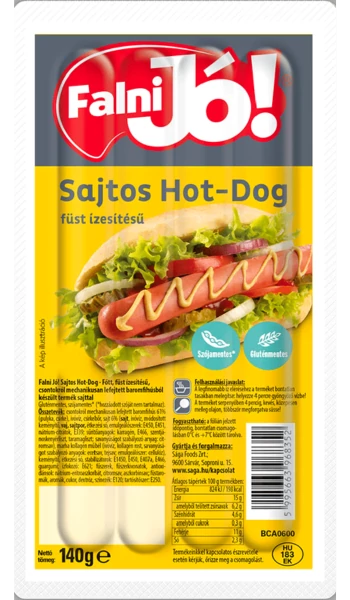 .Sága Falni jó Hot-Dog 140g Sajtos