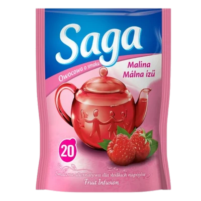 .SAGA tea 34g Málna íz