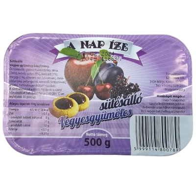 .NAP ÍZE 500g s.álló lekvár vegy.gy.