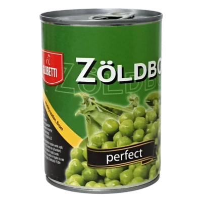 Globetti PERFECT zöldborsó 400/240g