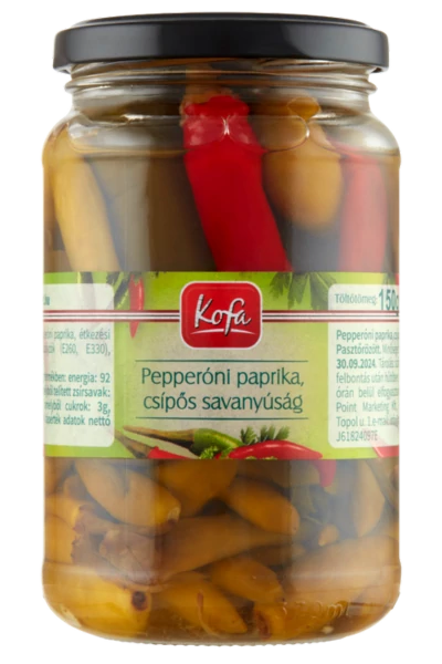 .Kofa pepperoni paprika csípős 350g