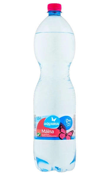 Aquaria szénsavas 1,5l Málna (1%)