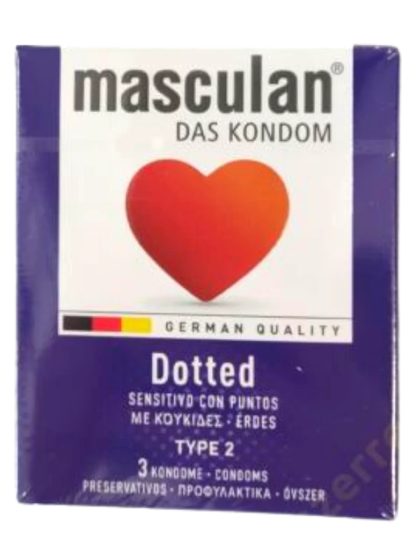 .Masculan óvszer 3db Érdes