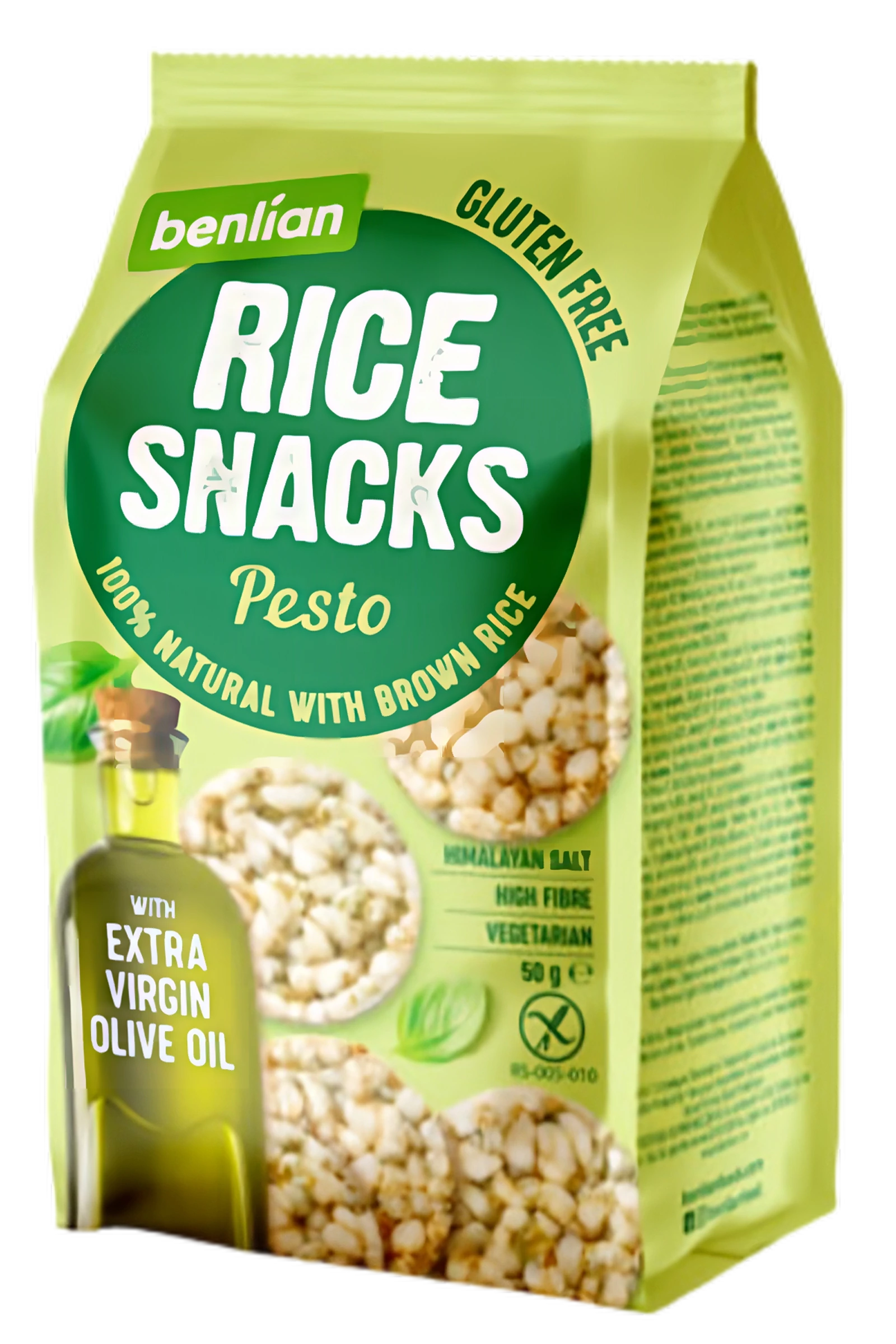 .Rice Snacks 50g Olivaolaj-Peszto