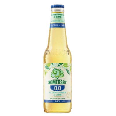Somersby Elderflower&lime 0,33l 0% üveges DRS