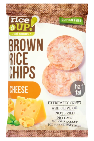 .RiceUp barna rizs chips 60g Sajtos