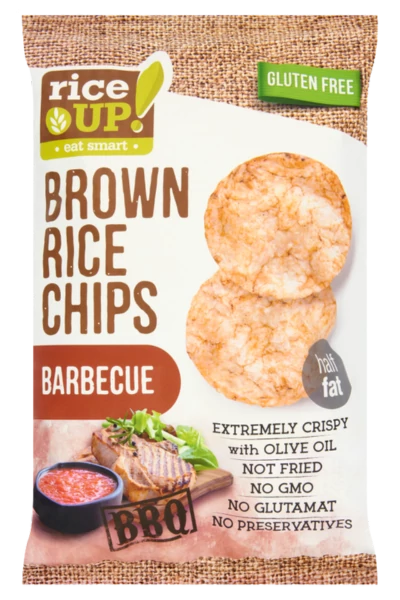 .RiceUp barna rizs chips 60g Barbec