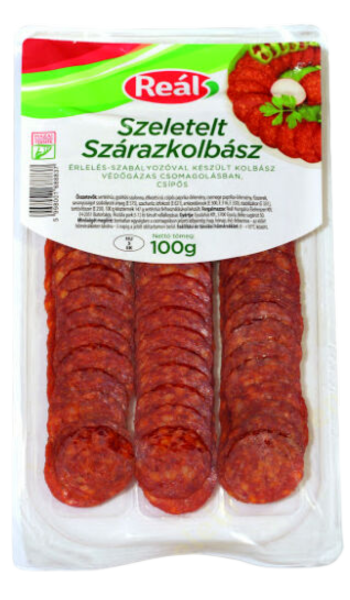 .Reál szárazkolbász szeletelt 100g