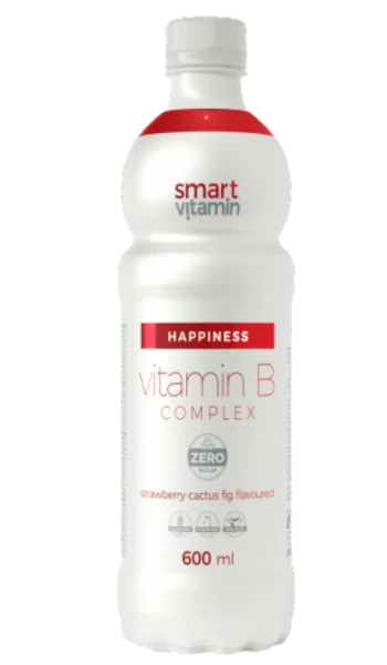 Smart Cukormentes Vitamin ital 0,6l eper-kaktuszfüge HAPPINESS