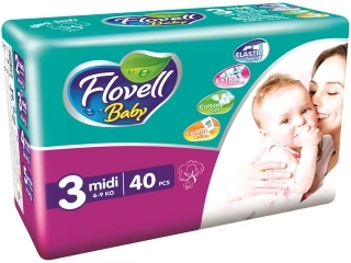 Flovell nadrágpelenka Midi3 (4-9kg)40db